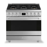 Smeg 4.6 Cu. Ft. Professional Gas Range - SPR36UGMX