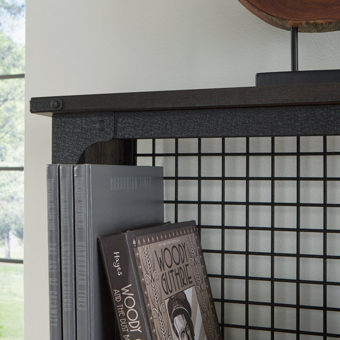 Steel River 60.08\" Commercial Grade Computer Hutch with Cubbyholes & Dividers - Carbon Oak