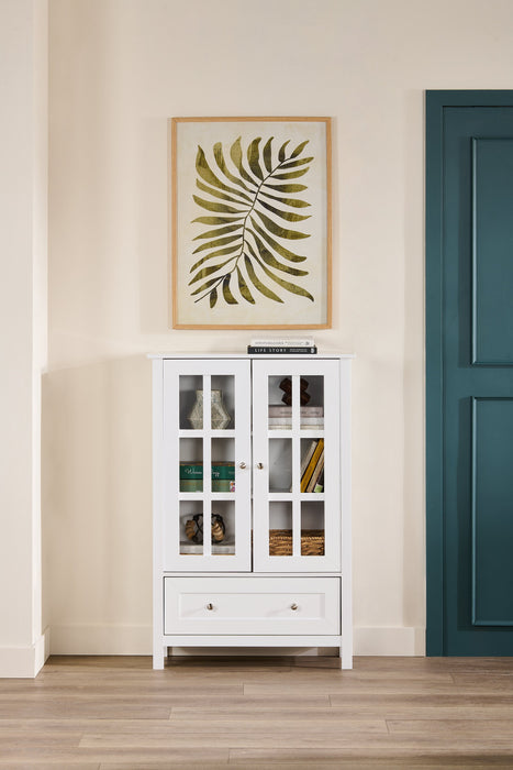 Tessa 31.5\" Storage Accent Cabinet – White 