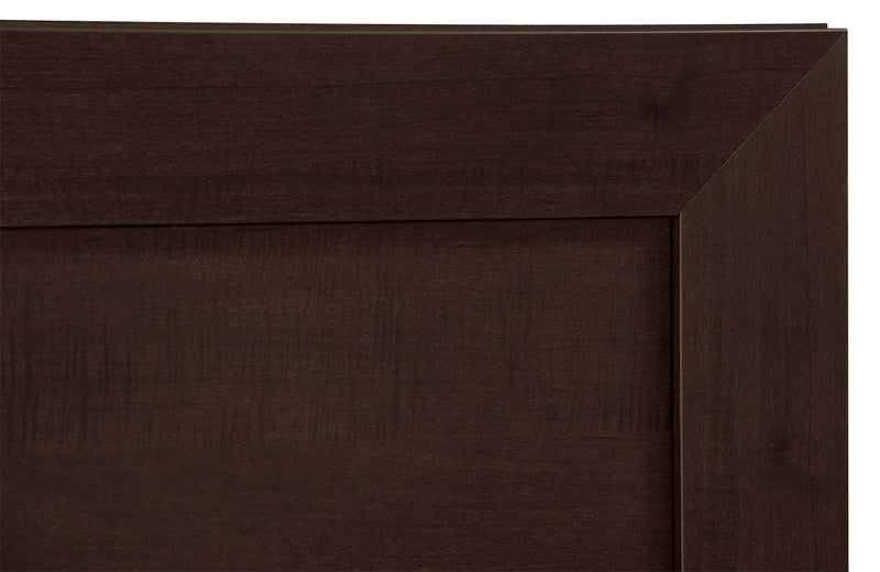 Yorkdale 6pc Bedroom Set with Panel Bed, Dresser, Mirror & Nightstand, Brown - Queen Size