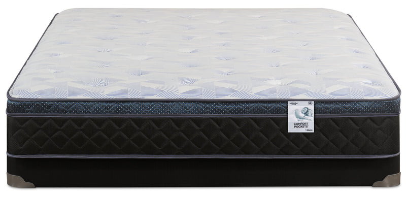 Springwall Venice Eurotop Low-Profile Full Mattress Set