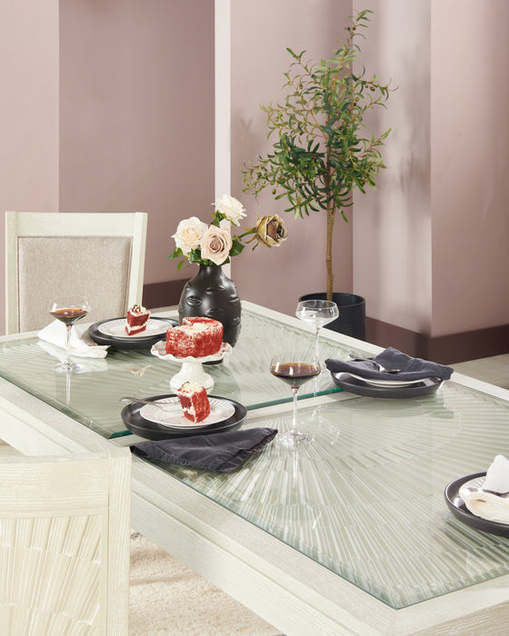 Vida 7pc Dining Set with Table & 6 Chairs, 78\"W - Sand