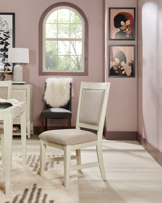 Vida 7pc Dining Set with Table & 6 Chairs, 78\"W - Sand