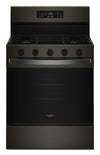 Whirlpool 5.0 Cu. Ft. Gas Range with Air Cooking – Black on Stainless - WFGS5730SV