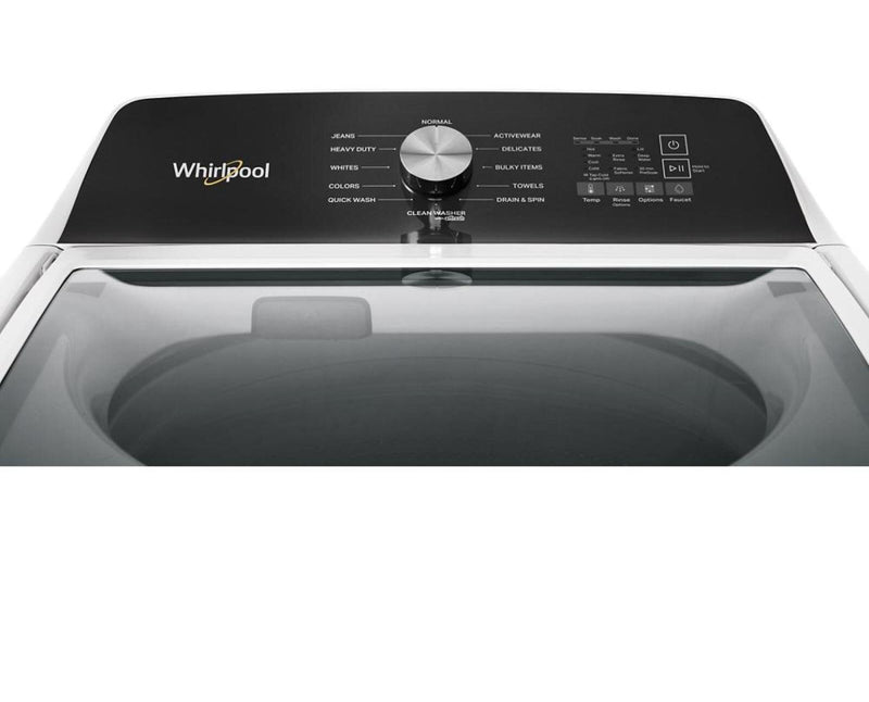 Whirlpool 5.3 Cu. Ft. Top-Load Washer with Built-In Faucet and 7 Cu. Ft. Electric Dryer with Steam
