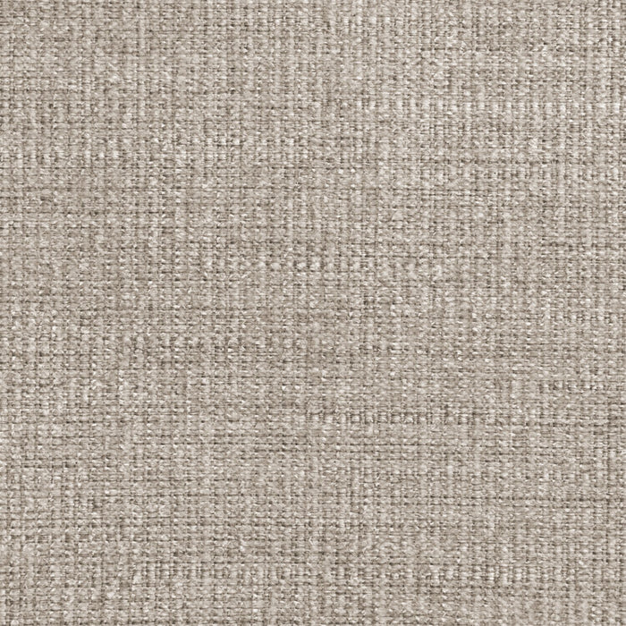 Made in Canada Wynn 2-Piece Chenille Fabric Sectional with Nailhead Trim and Wood Bun Legs - Linen Beige
