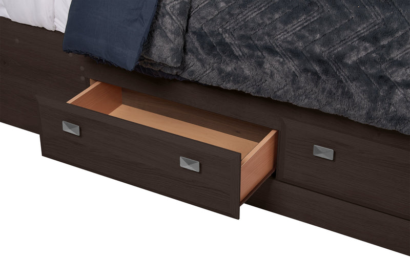 Yorkdale 6-Piece Queen 6 Drawer Storage Bedroom Package - Brown