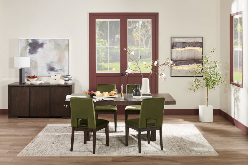Zelda Dining Sever with Storage, 60\"W - Espresso Brown