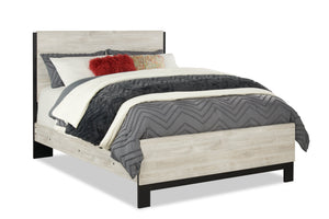 Zen Panel Bed, Light Grey - King Size