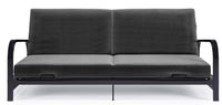 DHP Elbern Futon with Grey Microfiber Slipcover