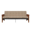 DHP Brixen Futon with Full Mattress - Tan