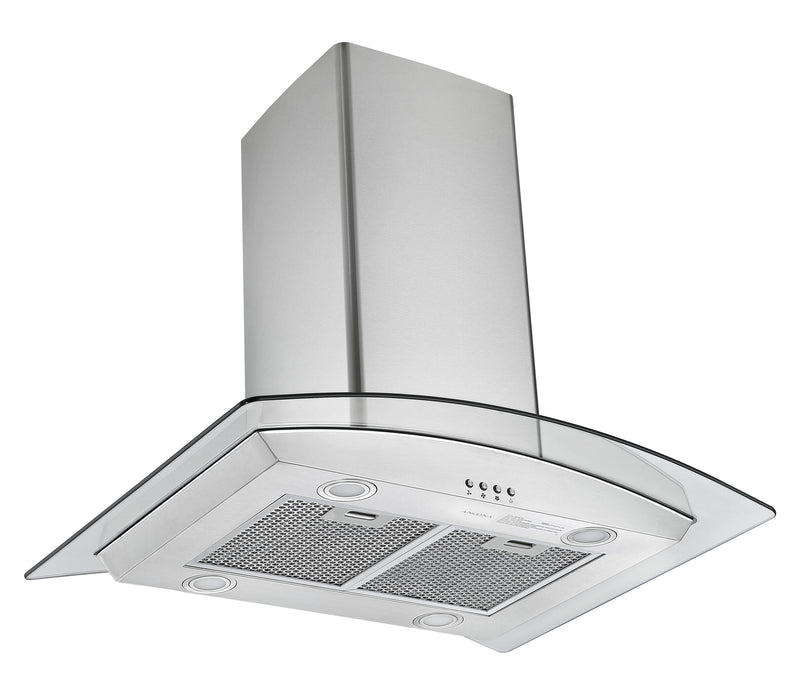 Ancona IGCC630 30\" Island Glass Stainless Steel Range Hood - AN-1404