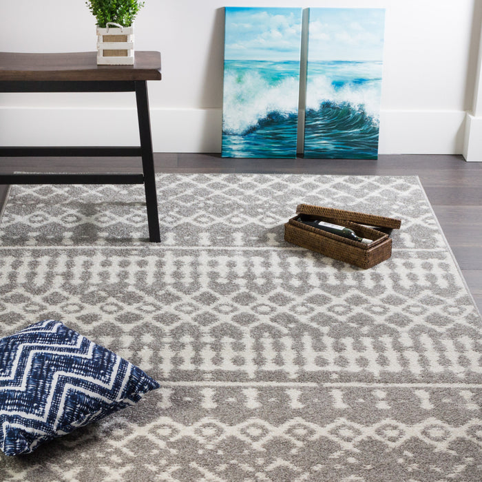 Lavan L Grey Mor 5x8 Area Rug