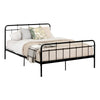 Versa Queen Metal Platform Bed - Pure Black