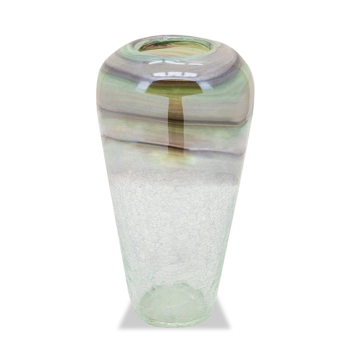 Frosted 12\" Glass Vase