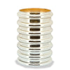 Gold 9\" Scallop Vase