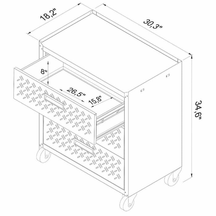 Fortress 6.0 Mobile Garage Cabinet and Worktable