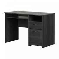 Tassio Desk with Keyboard Tray - Grey Oak