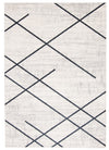 Damali Ivory/Blue Machine Washable Area Rug - 3'0