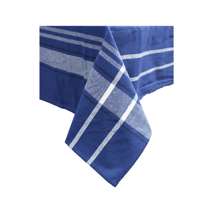 French Border Tablecloth 60 x 90 Navy Blue