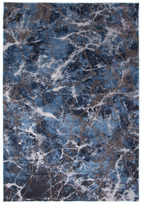 Blue Marble Area Rug - 5'3