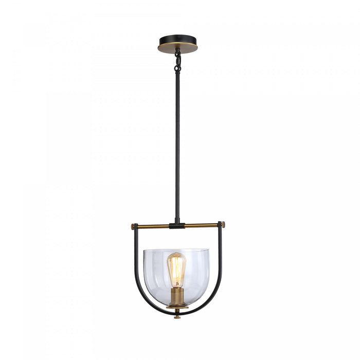 Cheshire Black & Brass 1-Light Pendant