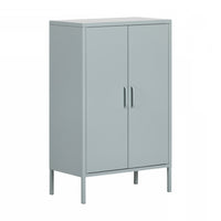 Crea Metal 2-Door Accent Cabinet - Blue 