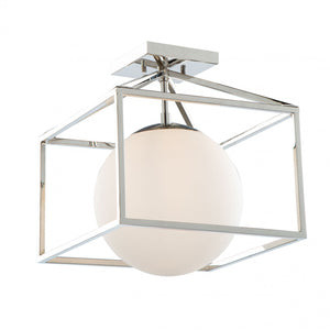 Eclipse 1-Light Semi-Flush Mount