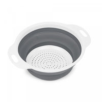 Collapsible Colander Small White/Grey - Set of 2 Cookware