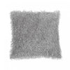 Tousled Cushion with Side Zipper Grey