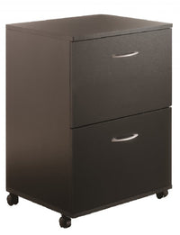 Nordika 2-Drawer Filing Cabinet - Black 