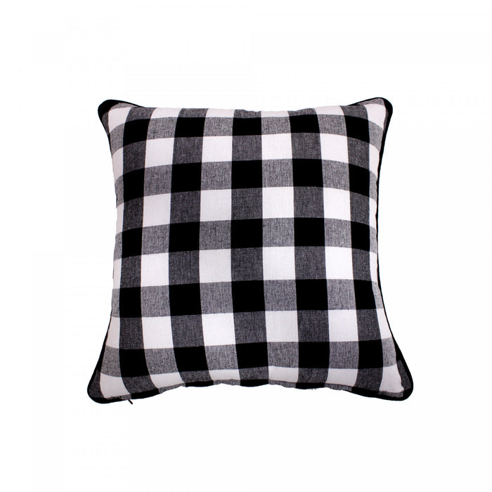 Filled Cotton Cushion 18\" x 18\" White Buffalo-Set of 2 Cushions