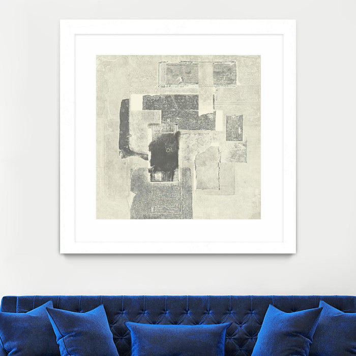 \"Camera Obscura\" Matted and Framed White 36x36 Wall Art