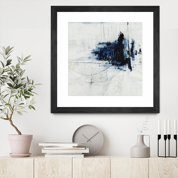 \"Superior\" Matted and Framed Black 36x36 Wall Art