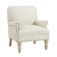 Dorel Living Jaya Accent Chair - Beige Stripe 