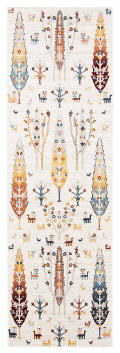 Pine Ivory Machine Washable Area Rug - 2'6\" x 8'0\"