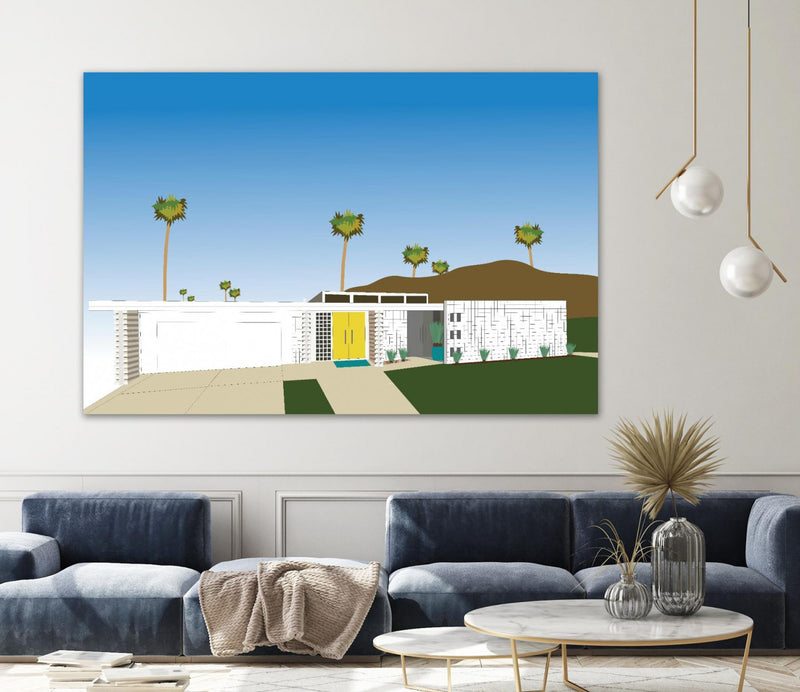 \"Palm Spring Living Ii\" Giant Art 84x54 Wall Art