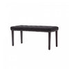 Cabara Tufted Fabric Bench Black Benches