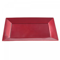 Rect. Serving Tray Smooth Red 8 x 12 - Set of 2