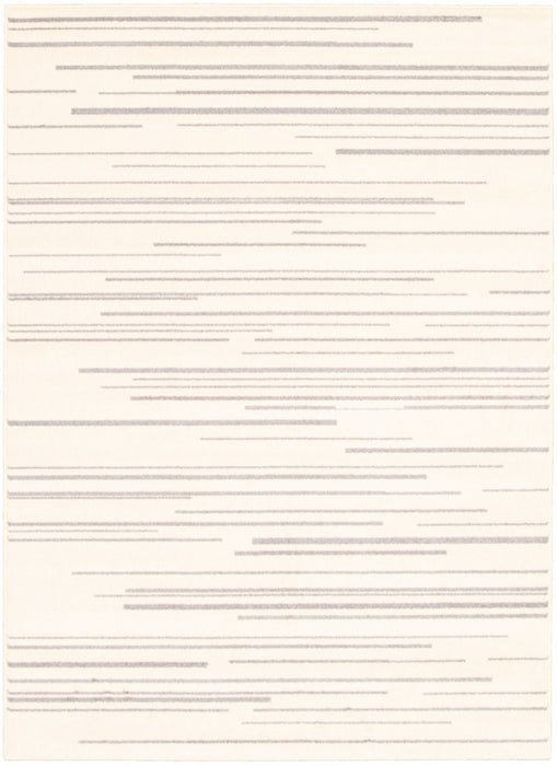 Faith Cream-Silver Area Rug - 3'11\" x 5'7\"