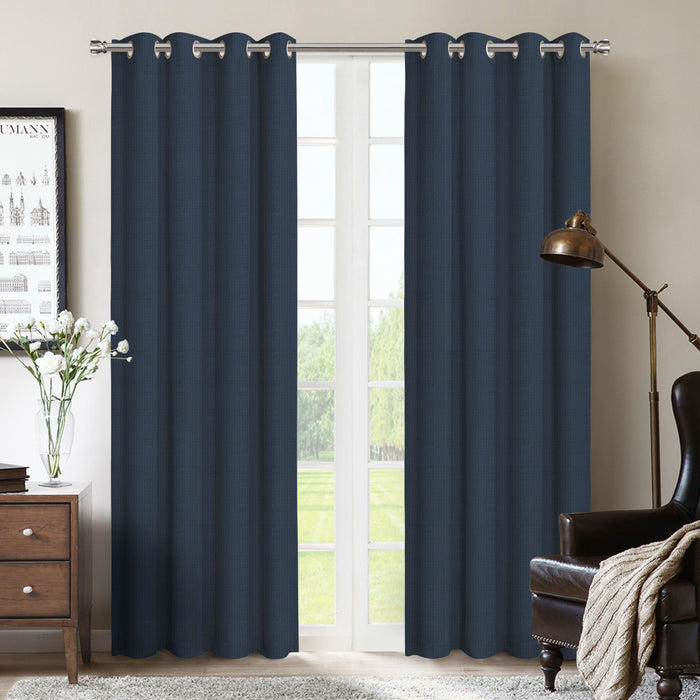 Allegheny Blackout Grommet Panel (pair) 54x95\" Navy Window Panel 