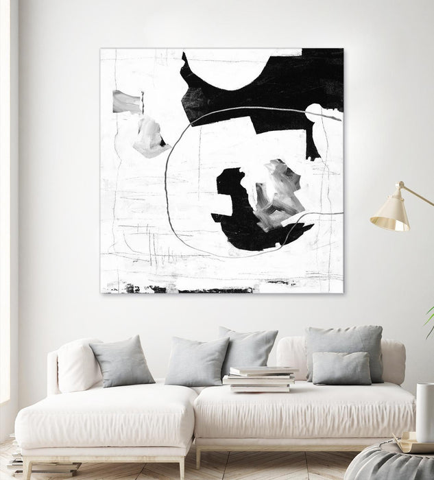 \"Traces Of Silver Iii\" Giant Art 54x54 Wall Art