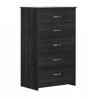 Tassio 5-Drawer Chest - Grey Oak 