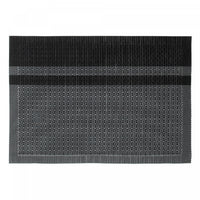 Vinyl Placemat Honeycomb Black - Set of 12