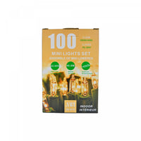 100 Lt Indoor Mini Light Set Clear Bulbs - Set of 2 Christmas Lights