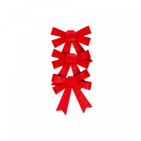 3pc Shiny Bows Red - Set of 6 Giftwrap