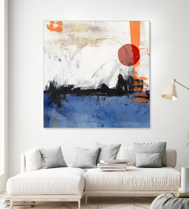 \"Midnight Rise I\" Giant Art 54x54 Wall Art