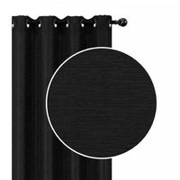 Jacquard Blackout Panel Linea Black 96