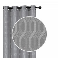 Jacquard Blackout Panel Chain link Silver 84