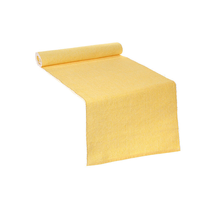 Chambray Ribbed Table Runner Yellow - Set of 2